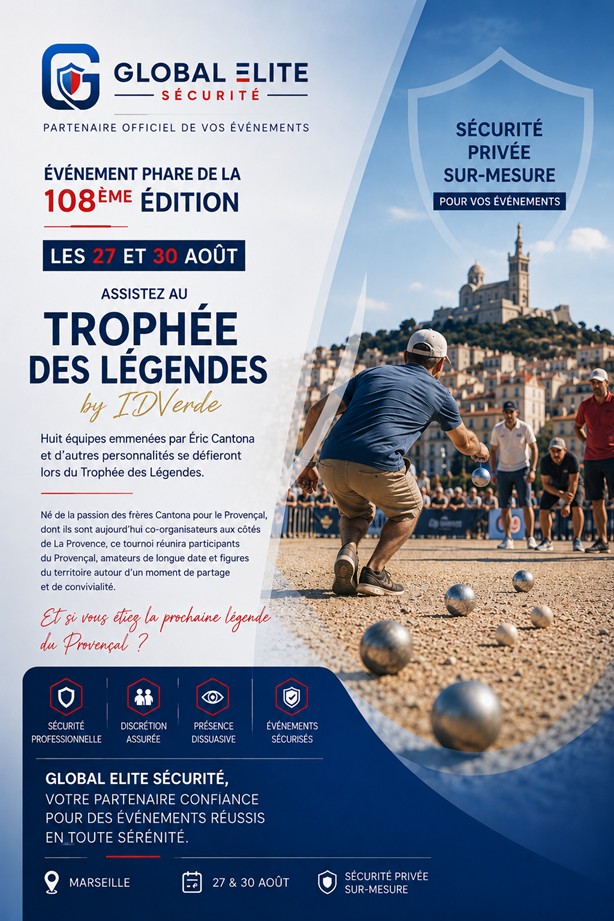 Trophée des Légendes by IDVerde avec Éric Cantona, à Marseille les 27 et 30 août