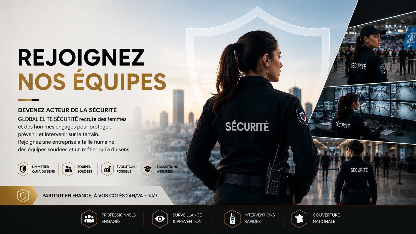 Global Élite Sécurité — Rejoignez nos équipes, devenez acteur de la sécurité