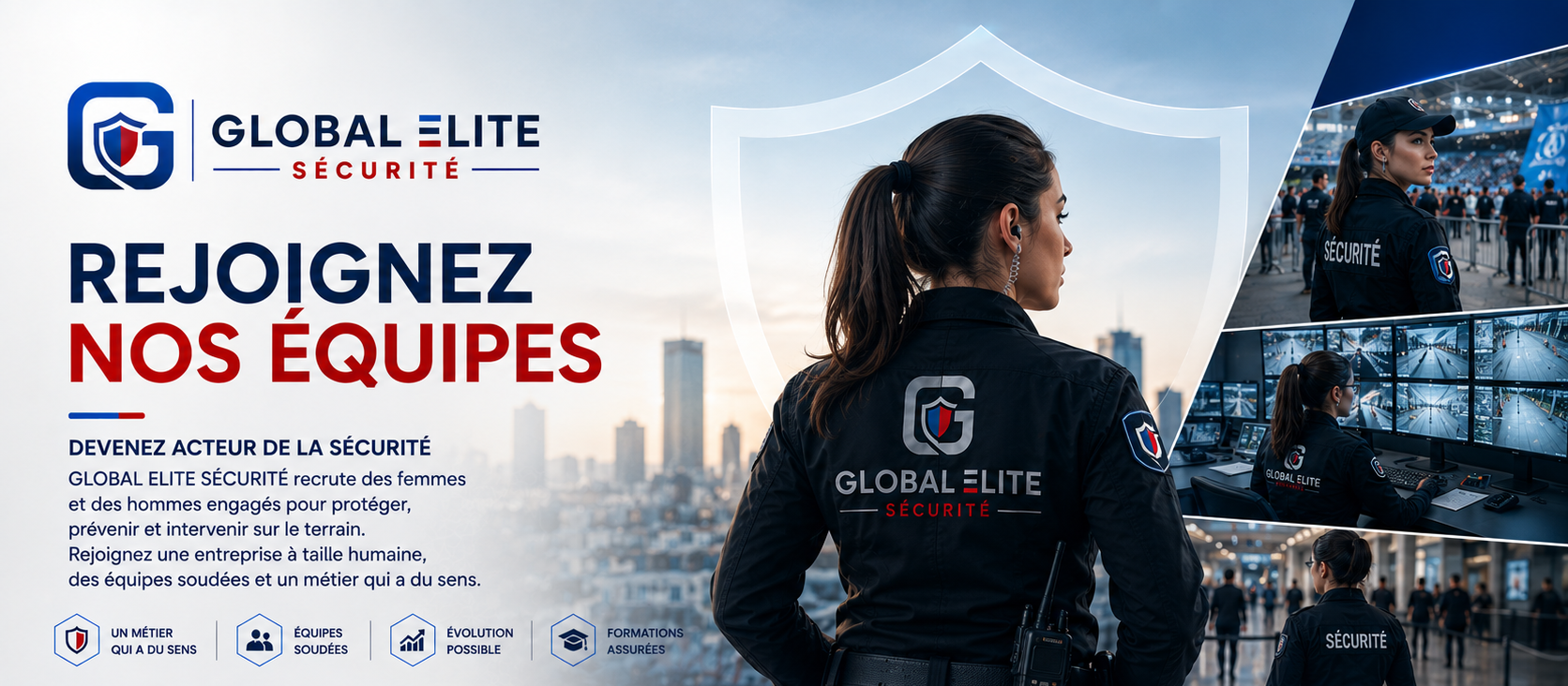 Global Élite Sécurité — Rejoignez nos équipes, devenez acteur de la sécurité