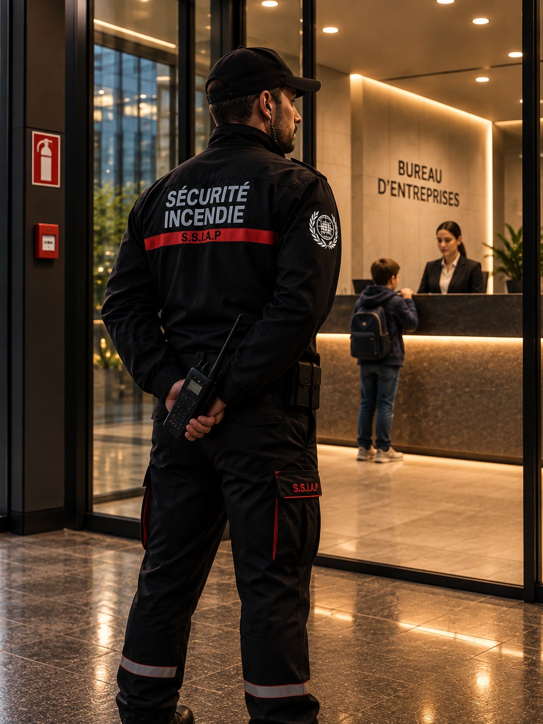 Agent SSIAP Global Élite Sécurité au poste de sécurité incendie